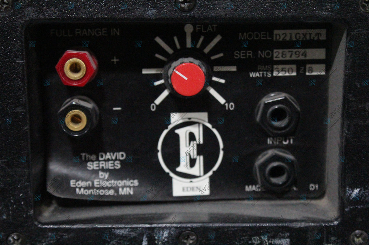 Eden D-210XLT Speaker Cabinet with Tweeter 350 Watts w/ Road Case