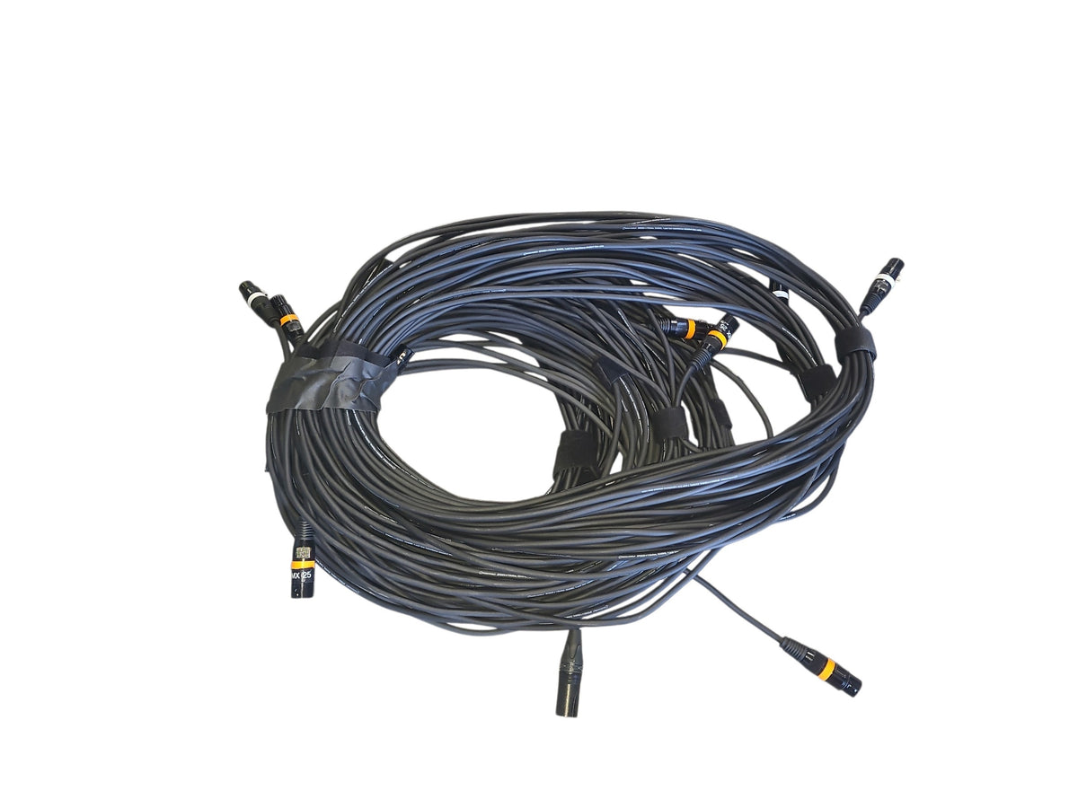 (10) 3-Pin DMX Cables-Various Lengths