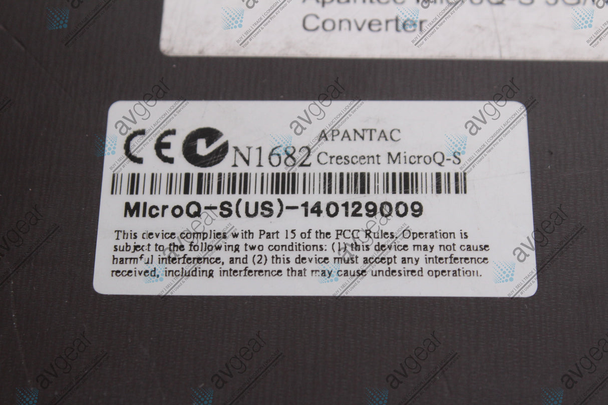 Apantec MicroQ-S 3G/HD/SD-SDI/CV Video Quad-Split w/ Magnetic Back & PS