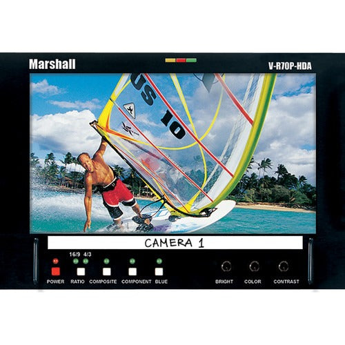 Marshall Electronics V-R70P-HDA 7" LCD HD/SD 1.2 TFT-MegaPixel Standalone / Video Assist Monitor with Analog Inputs