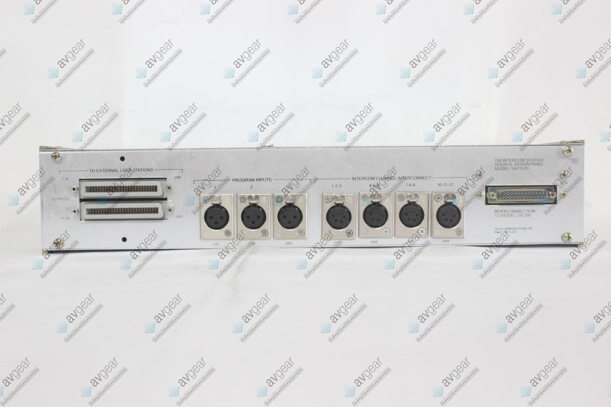 RTS Telex SAP1626 Source Assignment Panel