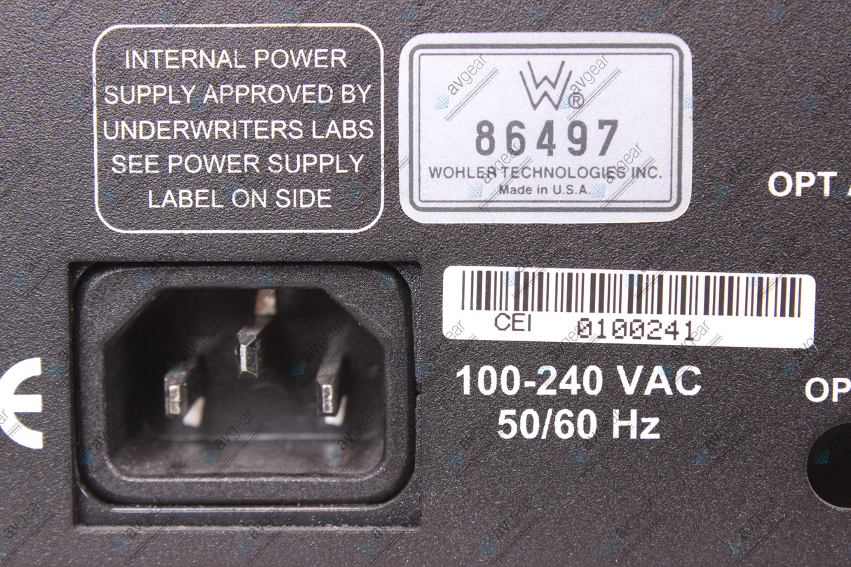 Wohler Technologies AMP2-S8 Series+ Digital Audio Monitor Panel (Broken Balance Knob)