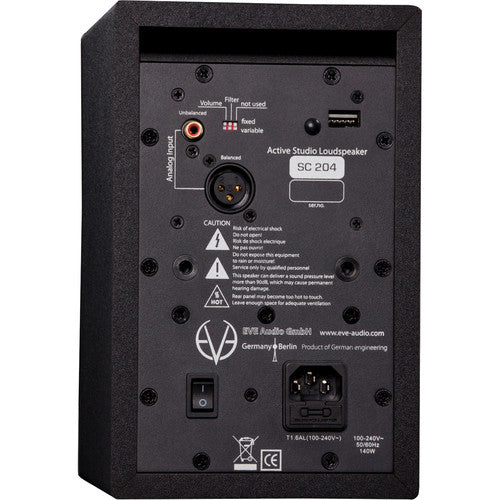 EVE Audio SC204 - 4" Two-Way Active Studio Loudspeaker
