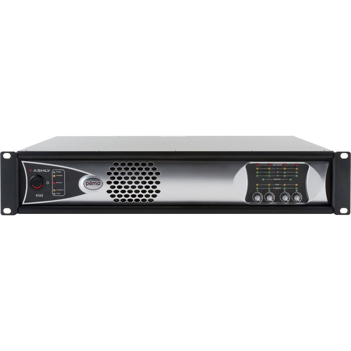 Ashly PEMA 4125.70 4-Channel Network Power Amplifier, 125W at 70V, 8x8 DSP Matrix