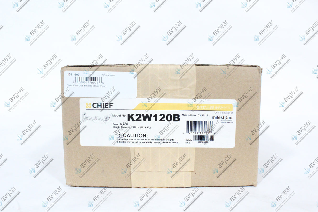 Chief K2W120B Monitor Mount (New)