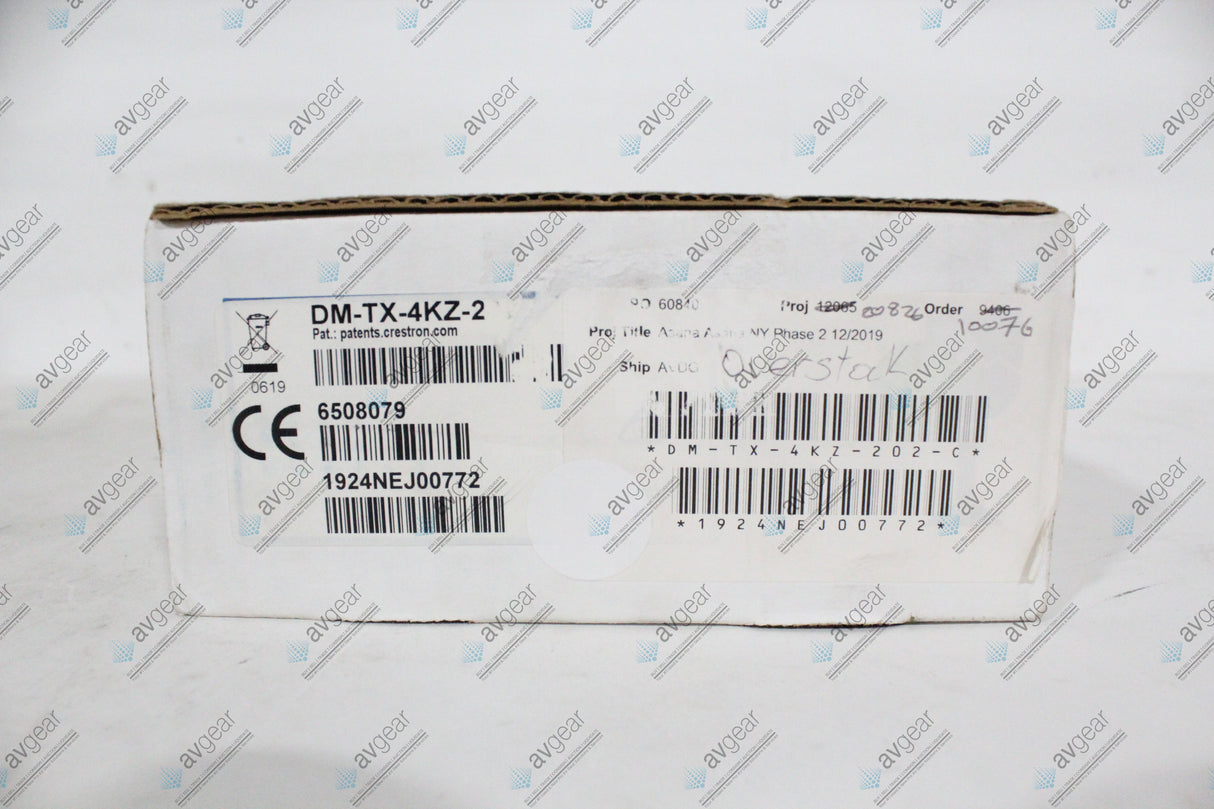 Creston DM-TX-4KZ-202-C DigitalMedia 4K HDR Transmitter (New)