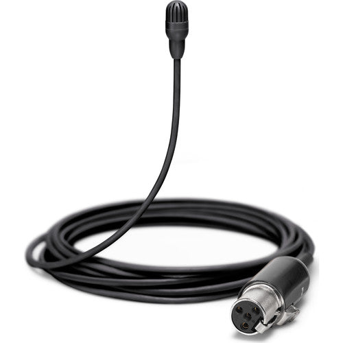 Shure TwinPlex TL46B/O-MTQG Omnidirectional Lavalier Microphone with TA4F Connector - Black