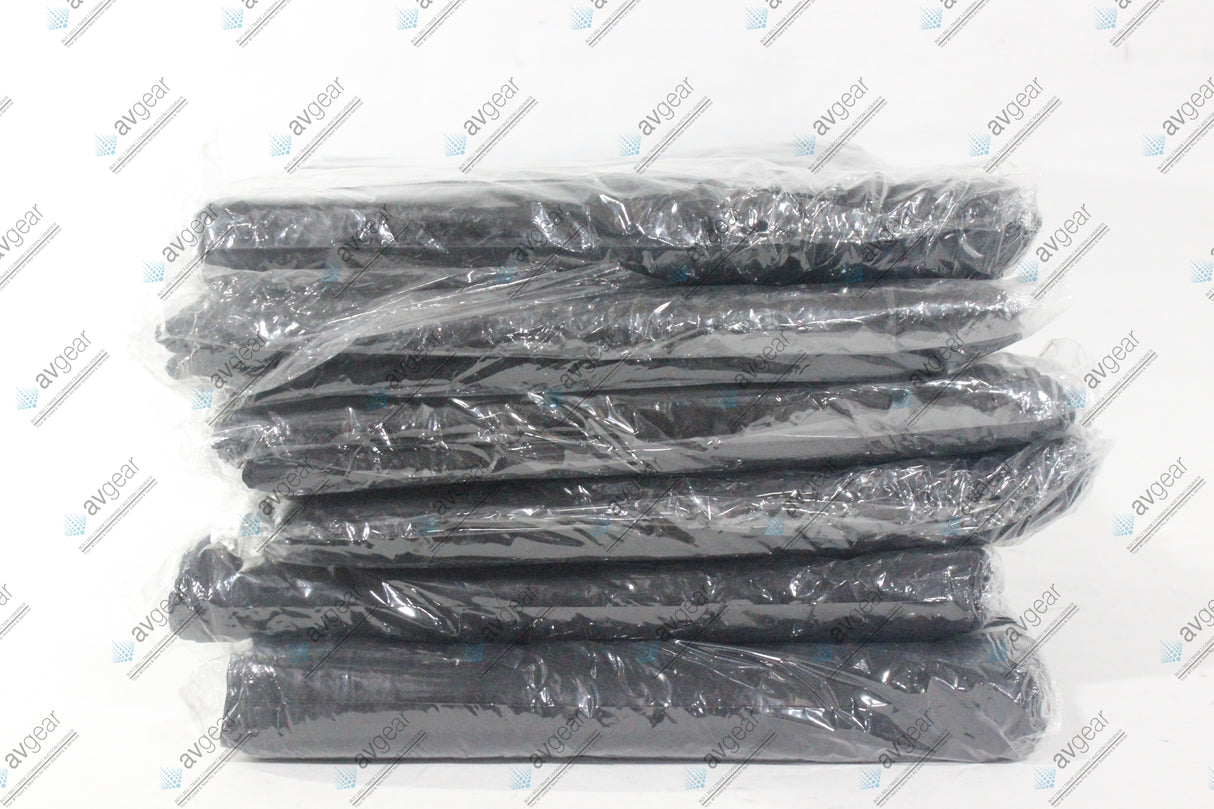 Lot of 6 - Fovitec Studio Pro 9'x10"x20' Black Cotton Muslin Backdrop
