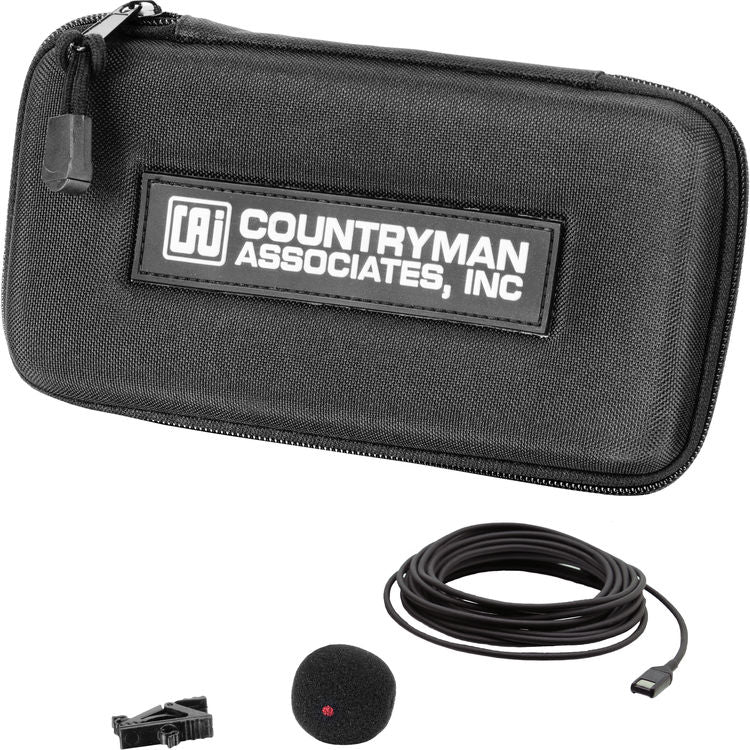 Countryman I2HH10XLR I2 Hypercardioid Instrument Microphone for Hardwired XLR (High Gain, Black)