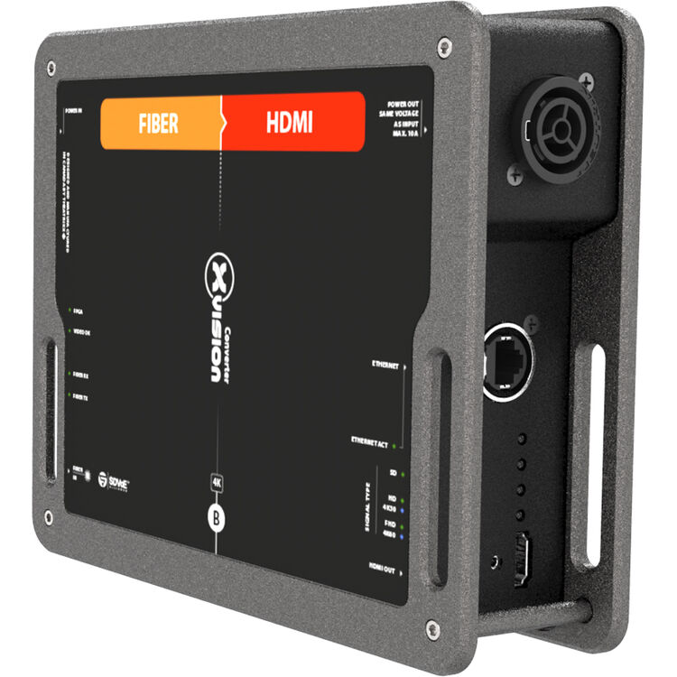 Theatrixx Technologies XVVFIBER2HDMI xVision Fiber to HDMI + Ethernet Converter and powerCON True1 In/Out