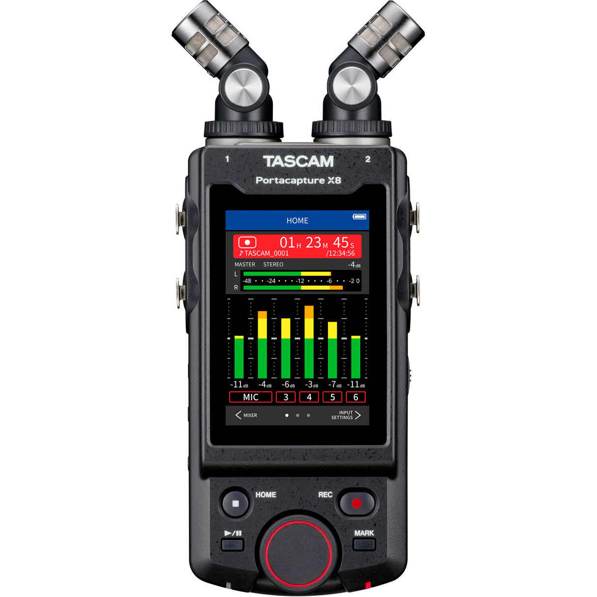 TASCAM Portacapture X8 32-Bit Float 8-Channel Multitrack Field Recorder