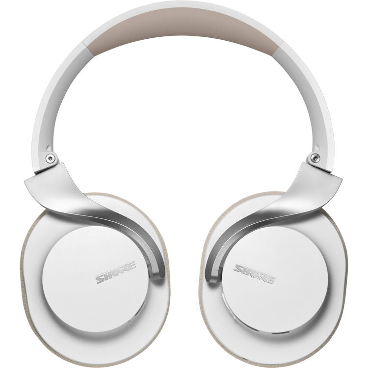 Shure SBH1DYWH1 AONIC 40 Noise-Canceling Wireless Over-Ear Headphones (White/Tan)