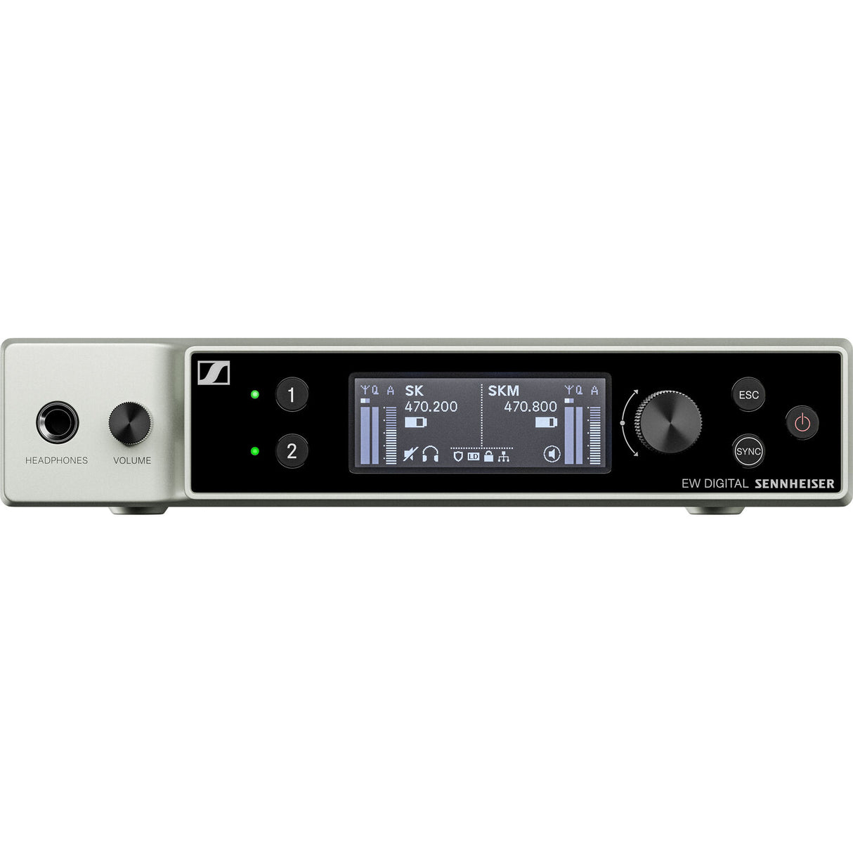 Sennheiser EW-DX MKE 2/835-S SET R1-9 Dual-Channel Digital Combo Wireless System with Omni Lavalier and Handheld Mic (R1-9: 520 to 607 MHz)