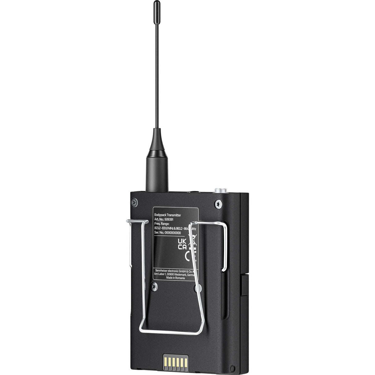Sennheiser EW-DX MKE 2/835-S SET R1-9 Dual-Channel Digital Combo Wireless System with Omni Lavalier and Handheld Mic (R1-9: 520 to 607 MHz)
