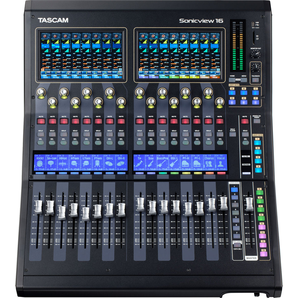 TASCAM Sonicview 16XP 16-Channel Digital Mixing Console and Multitrack Recorder