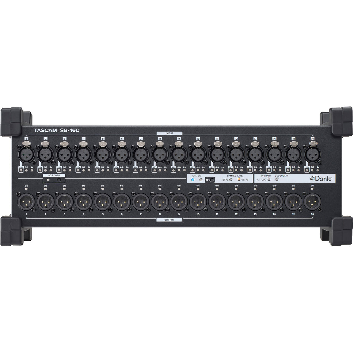 TASCAM SB-16D 16x16 Dante Stage Box and Audio Interface