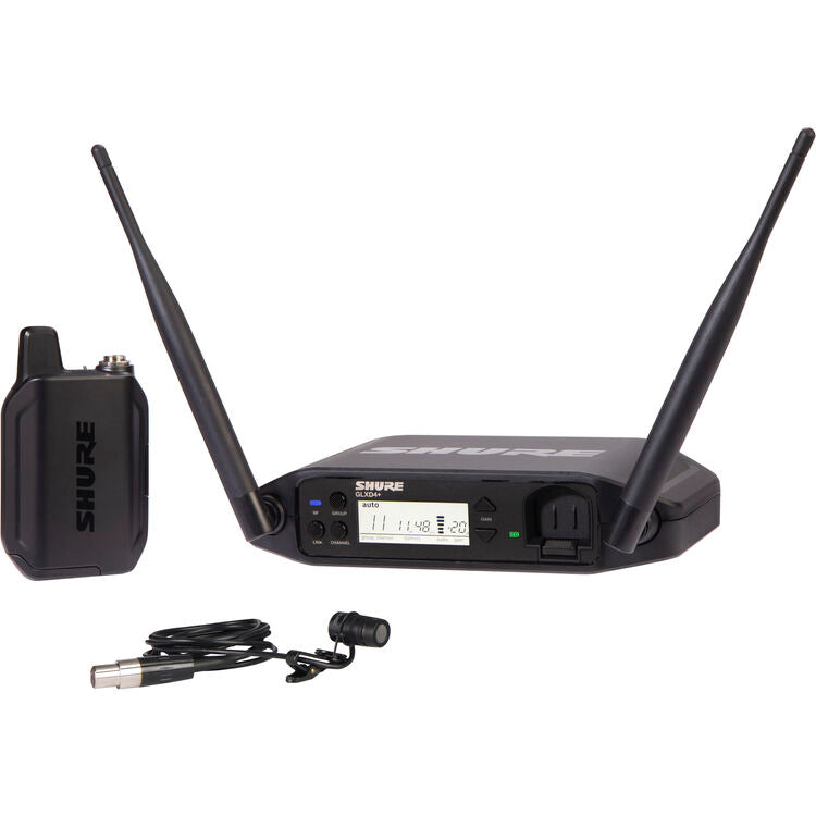Shure GLXD14+/85 Dual-Band Cardioid Wireless Presenter System with WL185 lavalier mic (Z3: 2.4, 5.8 GHz)