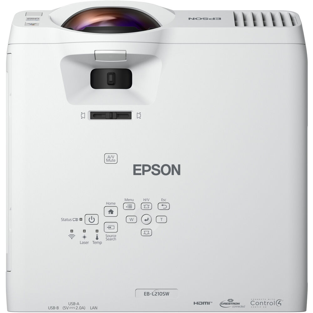 Epson PowerLite L210SW 4000-Lumen WXGA Short-Throw Laser 3LCD Projector