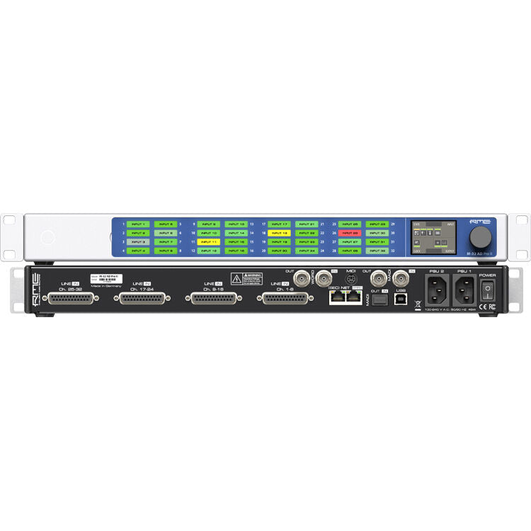 RME M-32 AD Pro II AVB + MADI 32-Channel A/D Converter