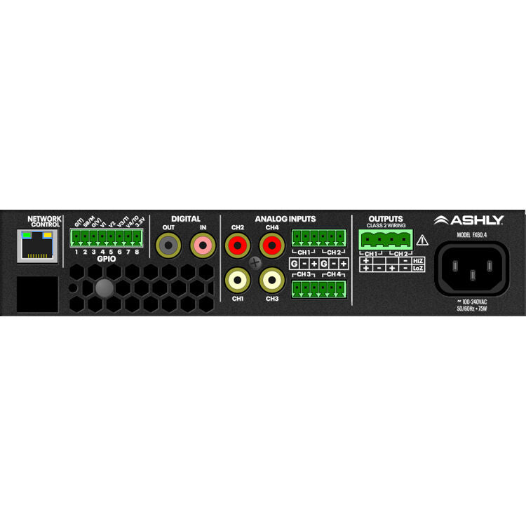 Ashly FX-125.2 250-watt 2-channel Power Amplifier