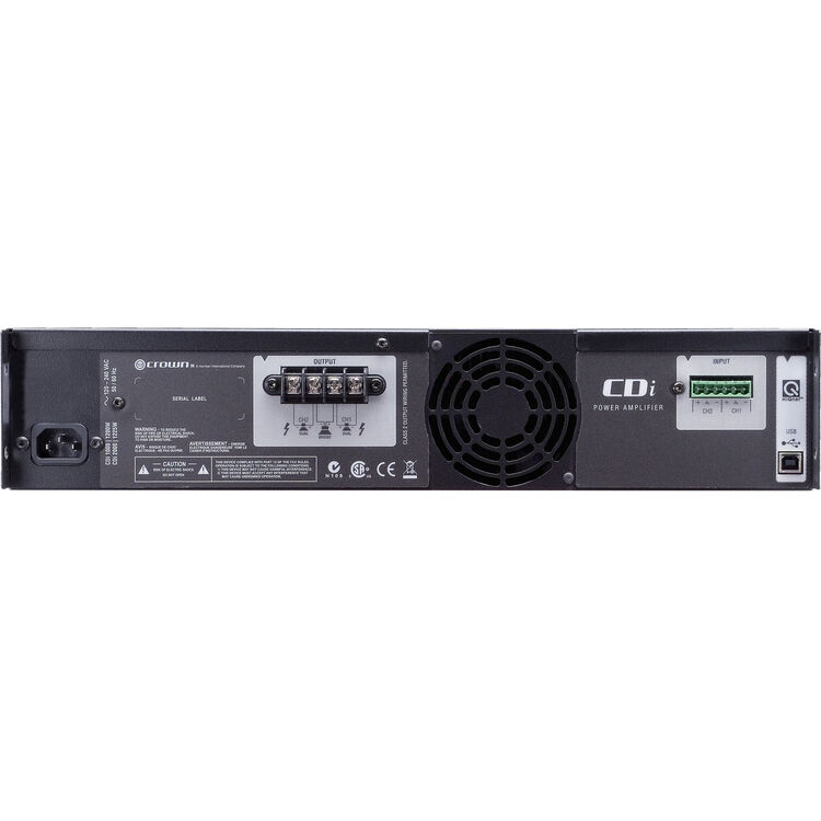 Crown CDI1000 CDi Series Professional 1.4kW DSP Install Amplifier