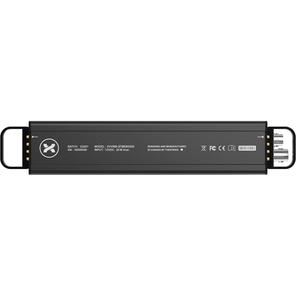 Theatrixx Technologies Dual Fiber to Dual 3G SDI Reversible Module