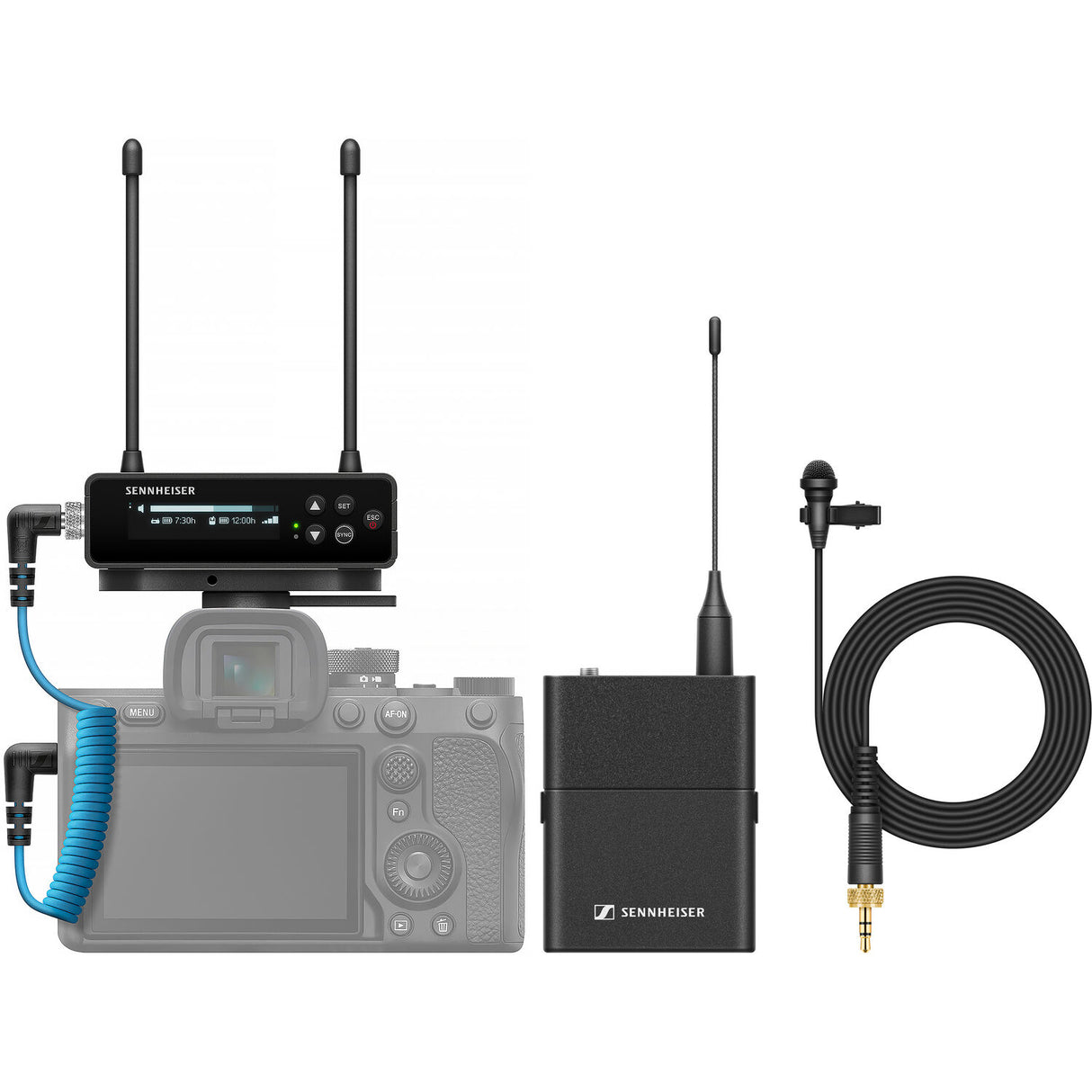 Sennheiser EW-DP ME2 SET (R4-9) Camera-Mount Digital Wireless Omni Lavalier Mic System (R4-9: 552 to 607 MHz)