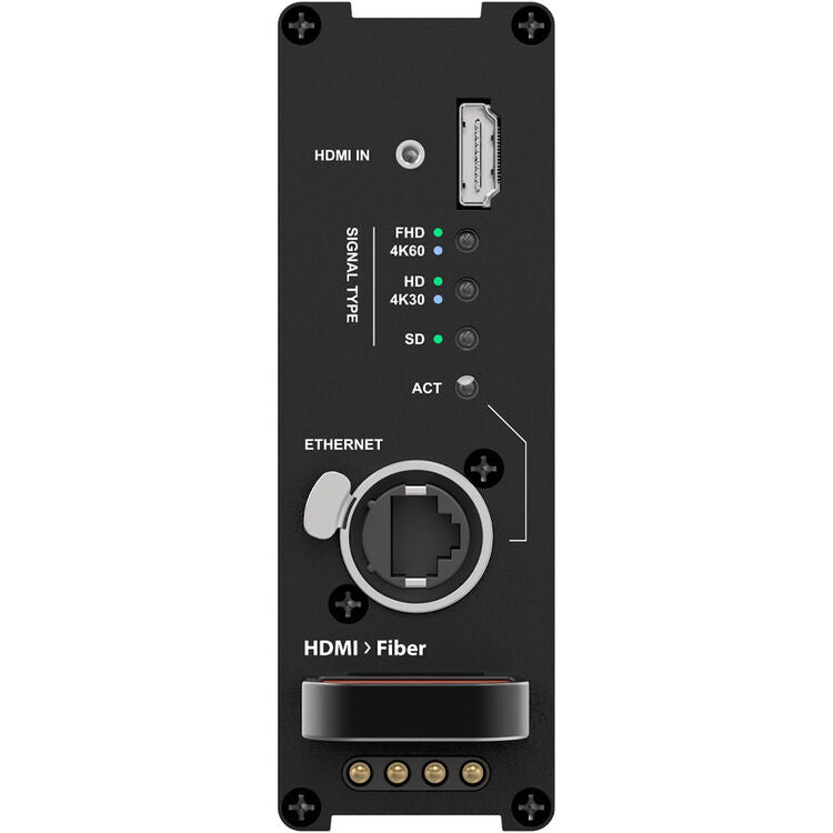 Theatrixx Technologies HDMI 2.0 + 1 Gb/s Ethernet to Fiber SDVoE Reversible Module (Multimode, OpticalCON Quad)