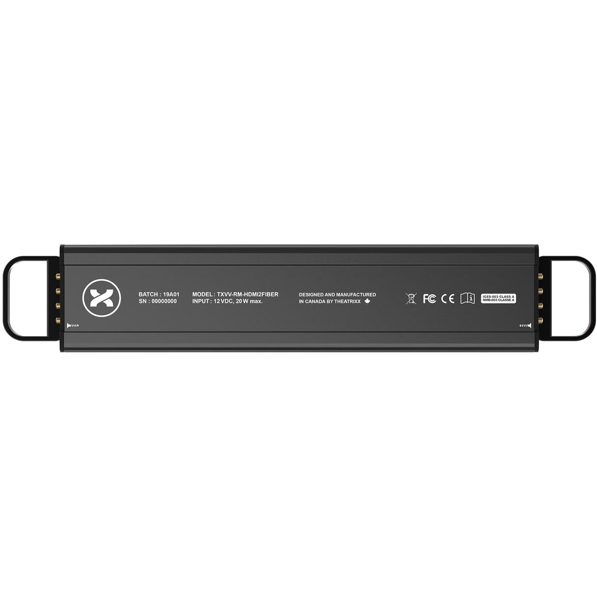 Theatrixx Technologies HDMI 2.0 + 1 Gb/s Ethernet to Fiber SDVoE Reversible Module (Multimode, OpticalCON Quad)
