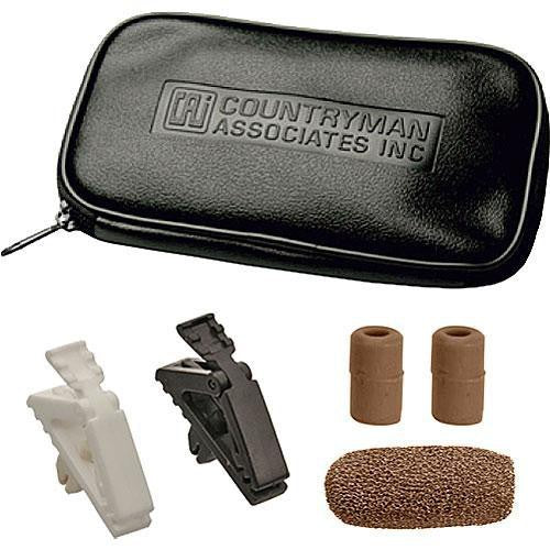 Countryman E6OW6C1AT E6 Omnidirectional Earset Mic, Medium Gain with Detachable 1mm Cable and TA3F Connector for Audix Wireless Transmitters (Cocoa)
