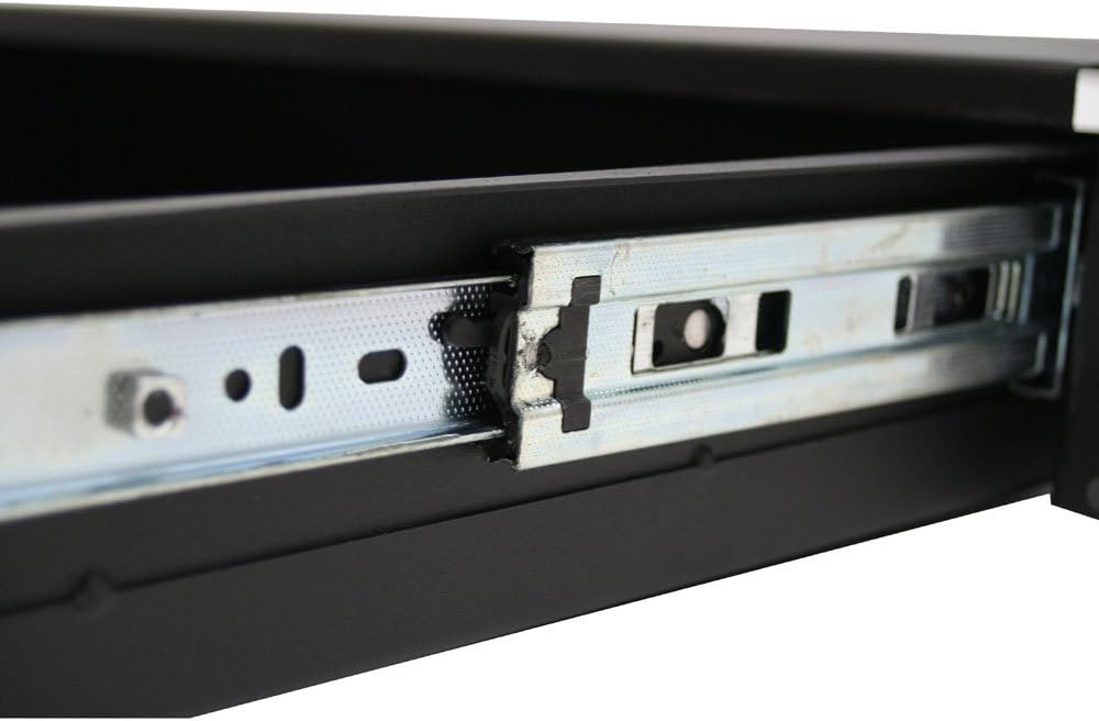 19" 2U Rack Mount Locking Drawer Pro Audio DJ Server Rack Lock Storage Cabinet