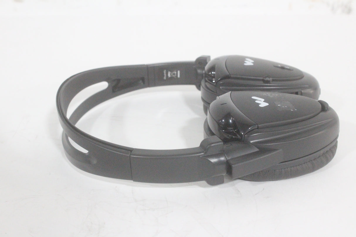 (1) Williams Sound WIR RX15-2 Dual-Channel Infrared Wireless Headphones (2.3 or 2.8 MHz) w/ (1) Vinyl Zipper Cases