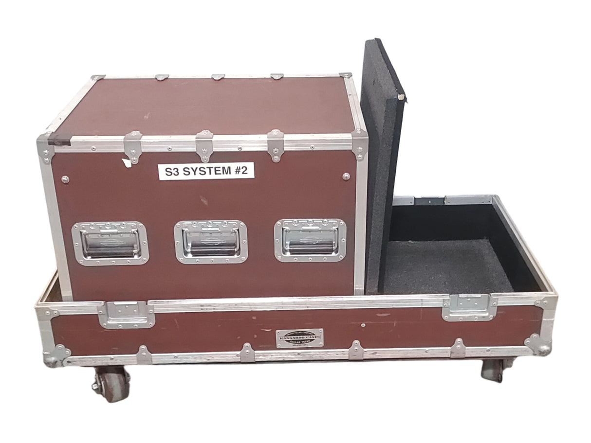 Kangaroo Cases 24x48x33 Wheeled Road Case w/ 9RU Rack Unit