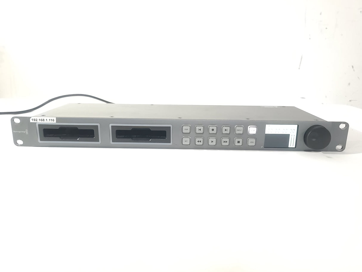 Blackmagic Design BMD-HYPERD/ST2 HyperDeck Studio 2 Dual Slot SSD Broadcast Deck