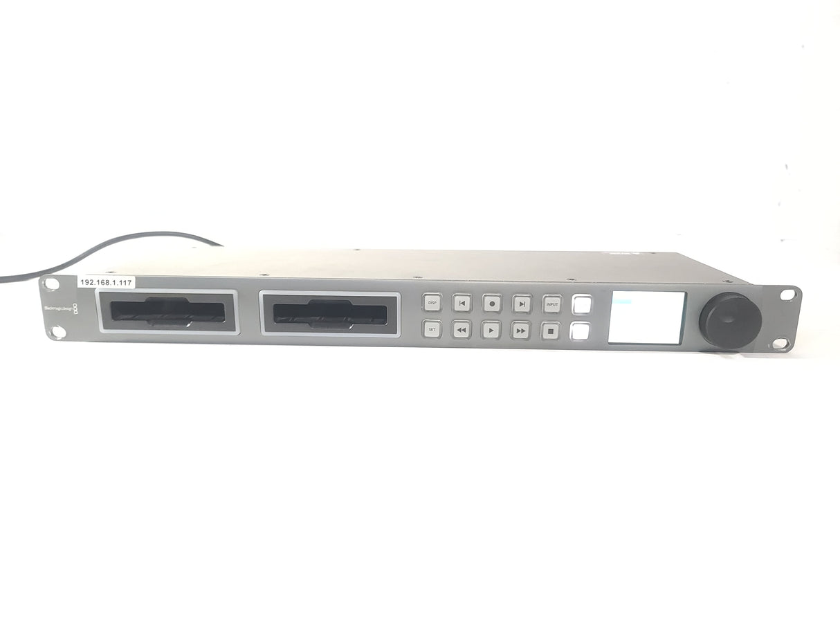 Blackmagic Design BMD-HYPERD/ST2 HyperDeck Studio 2 Dual Slot SSD Broadcast Deck