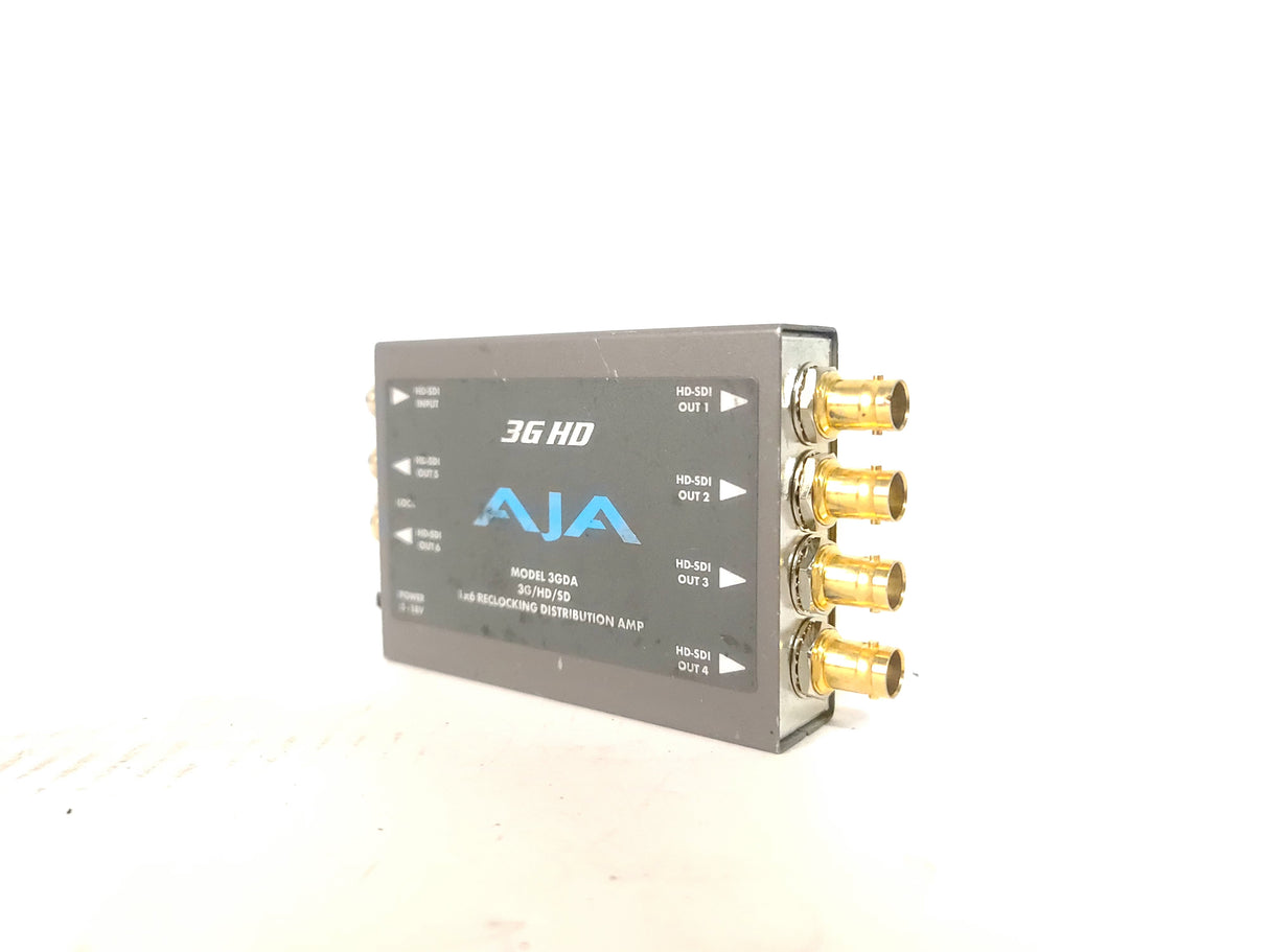 AJA 3GDA 3G/HD/SD 1x6 Reclocking Distribution Amp - NO PSU