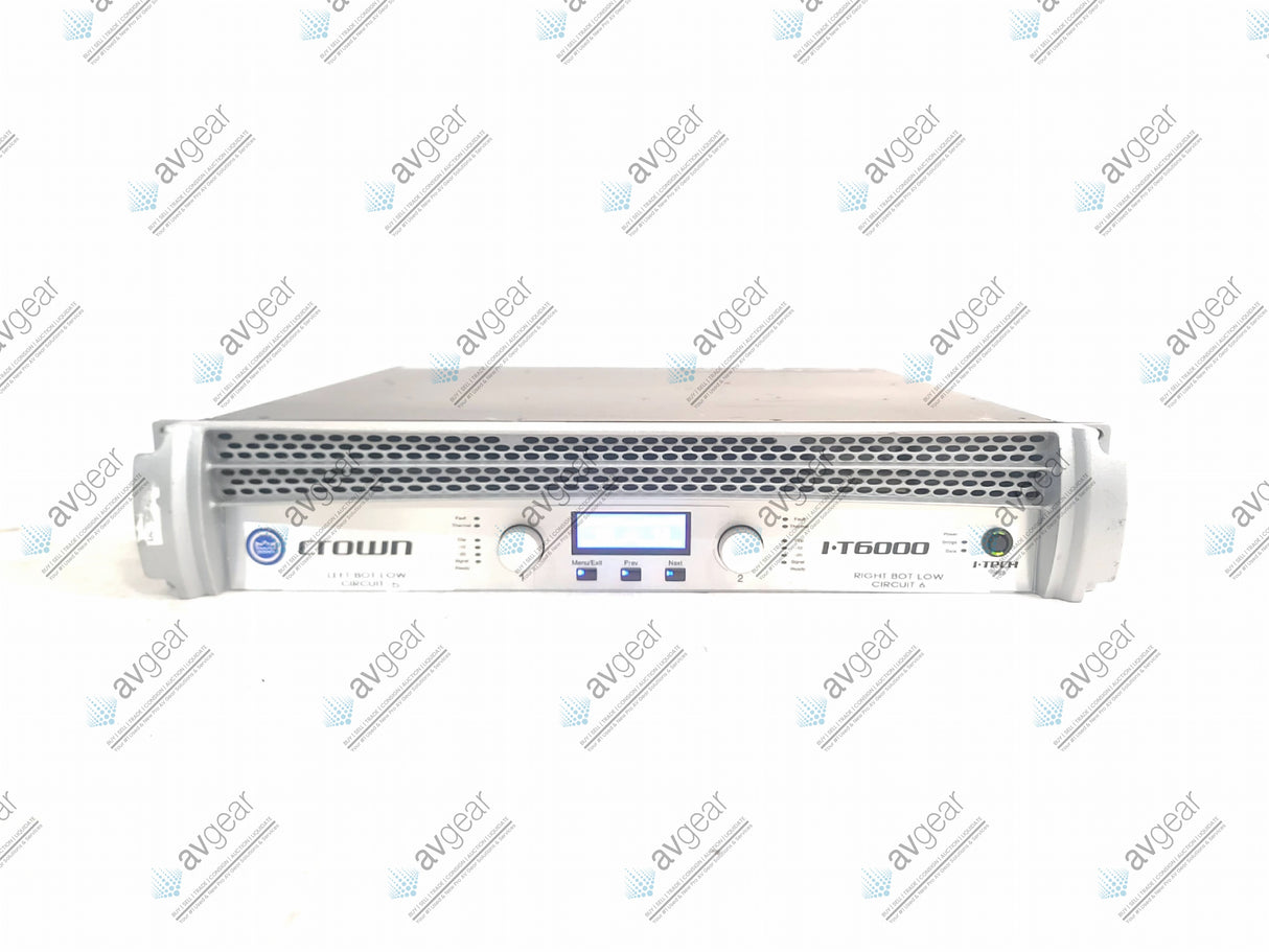 Crown Audio I-T6000 2-Channel 1750W Power Amplifier