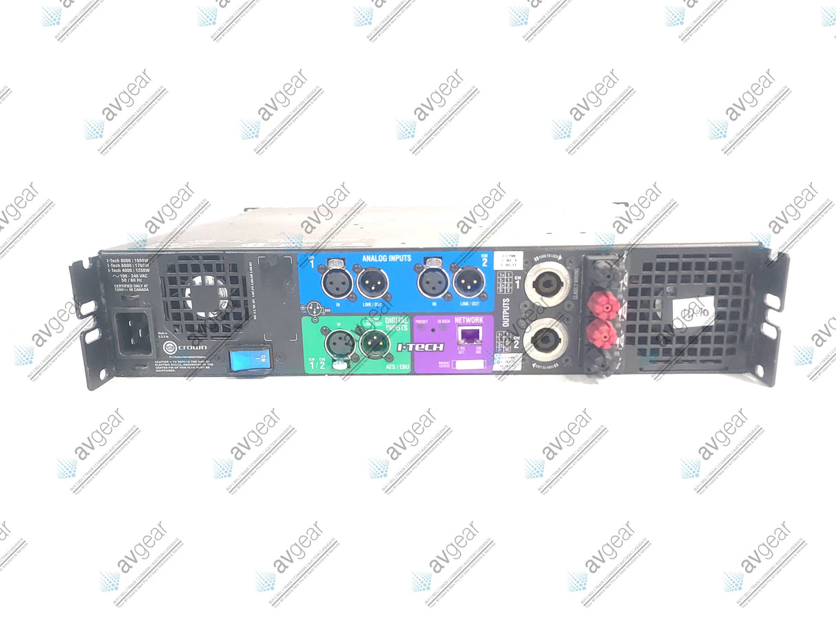 Crown Audio I-T6000 2-Channel 1750W Power Amplifier