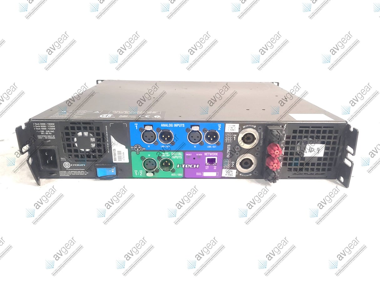 Crown Audio I-T6000 2-Channel 1750W Power Amplifier