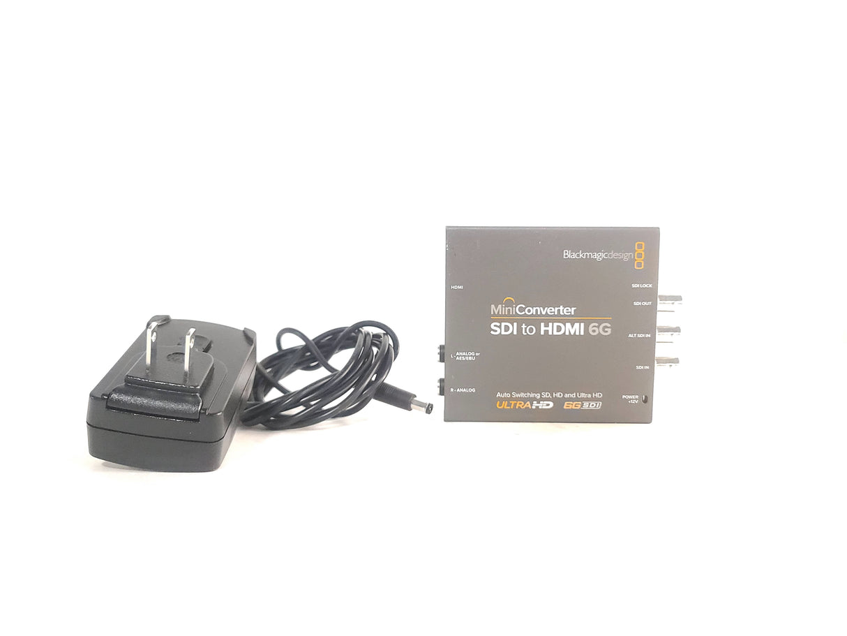 Blackmagic Design CONVMBSH4K6G SDI to HDMI 6G Auto-Switching SD/HD/UltraHD Mini Converter w/ 12V PSU