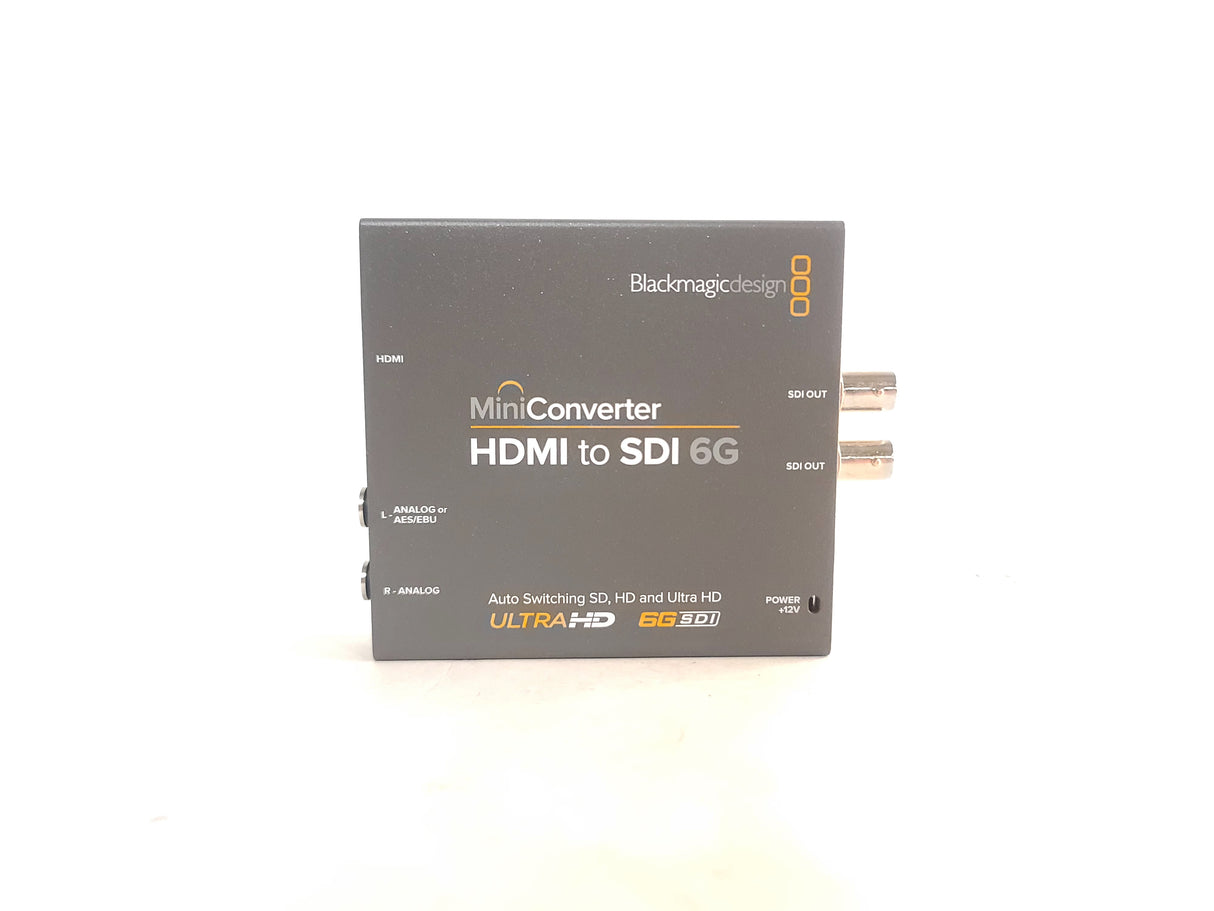 Blackmagic Design CONVMBHS24K6G HDMI to SDI 6G Auto-Switching SD/HD/Ultra HD Mini Converter w/ 12V PSU