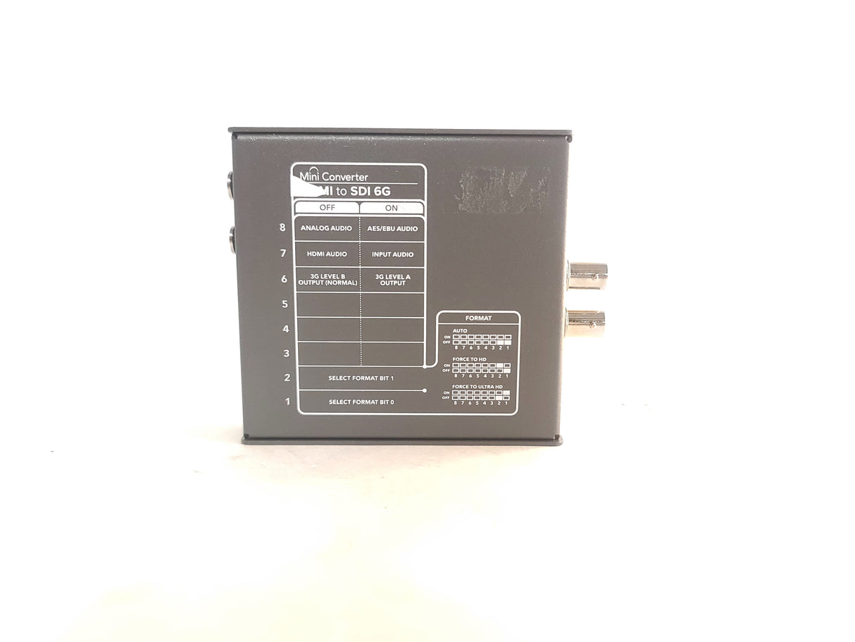 Blackmagic Design CONVMBHS24K6G HDMI to SDI 6G Auto-Switching SD/HD/Ultra HD Mini Converter w/ 12V PSU