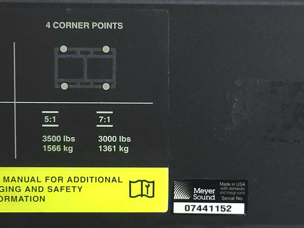 Meyer Sound 700-HP Steel Frame Bump