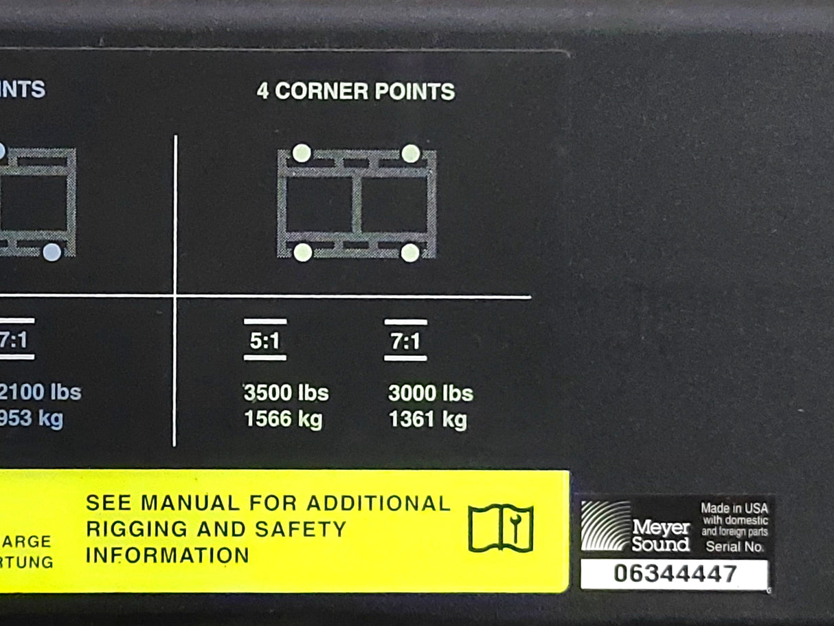 Meyer Sound 700-HP Steel Frame Bump