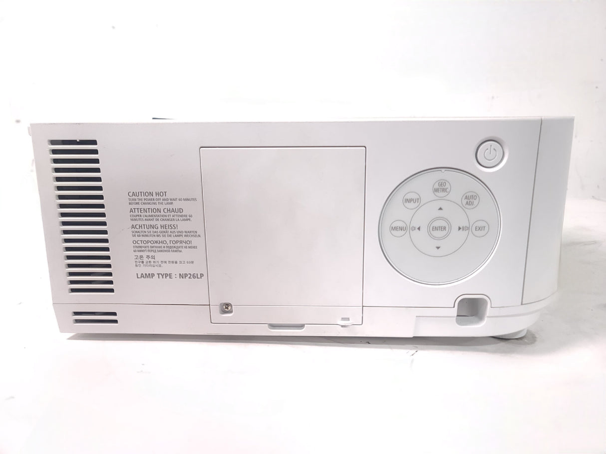 NEC PA622U 6,200 Lumens WUXGA 3LCD Large Venue Projector (1908 Hours) NO LENS