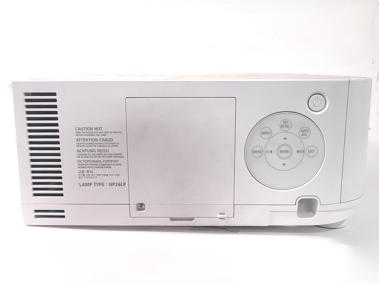 NEC PA622U 6,200 Lumens WUXGA 3LCD Large Venue Projector (1622 Hours) NO LENS