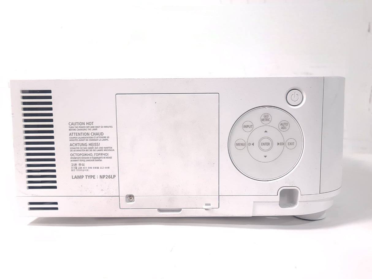 NEC PA622U 6,200 Lumens WUXGA 3LCD Large Venue Projector (1446 Hours) NO LENS