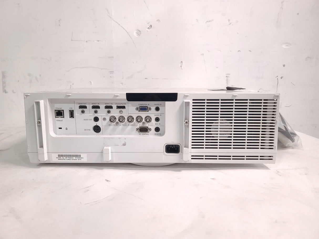 NEC PA622U 6,200 Lumens WUXGA 3-Chip DLP Projector (1652 Hours) NO LENS