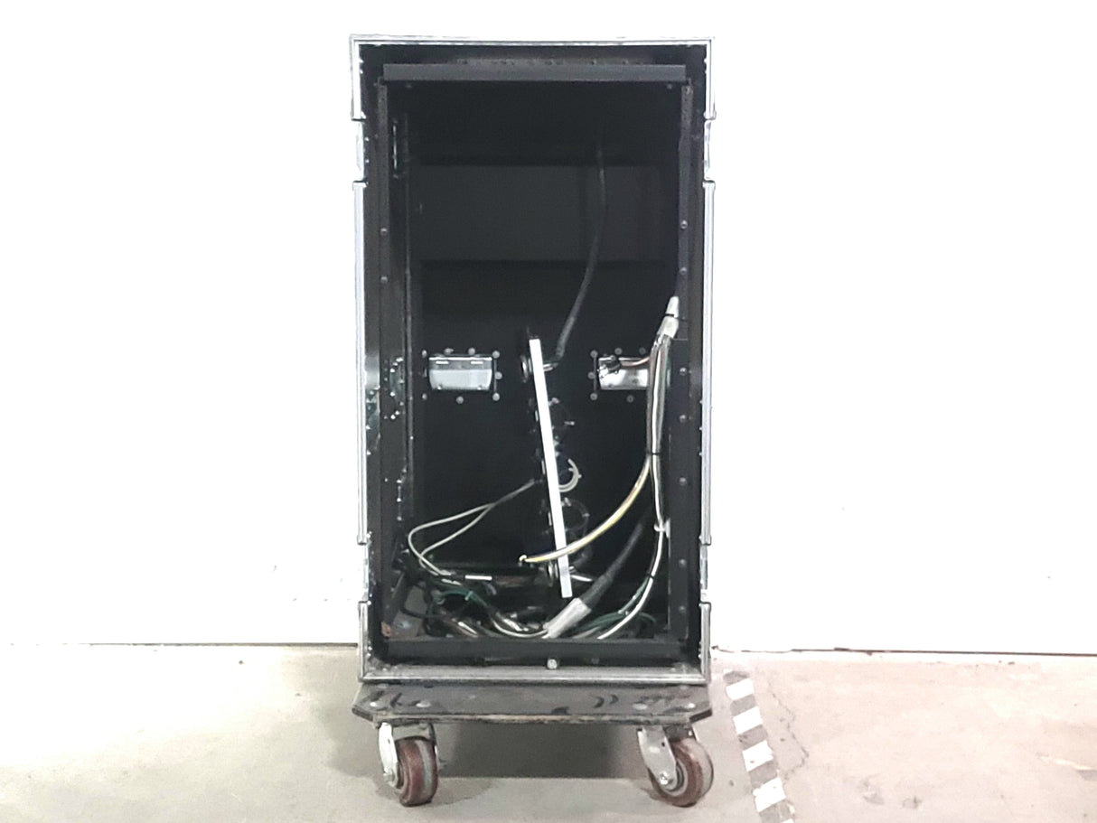 Indy Case 21RU Wheeled Rack Case w/ Patch Panel and Spare Cables