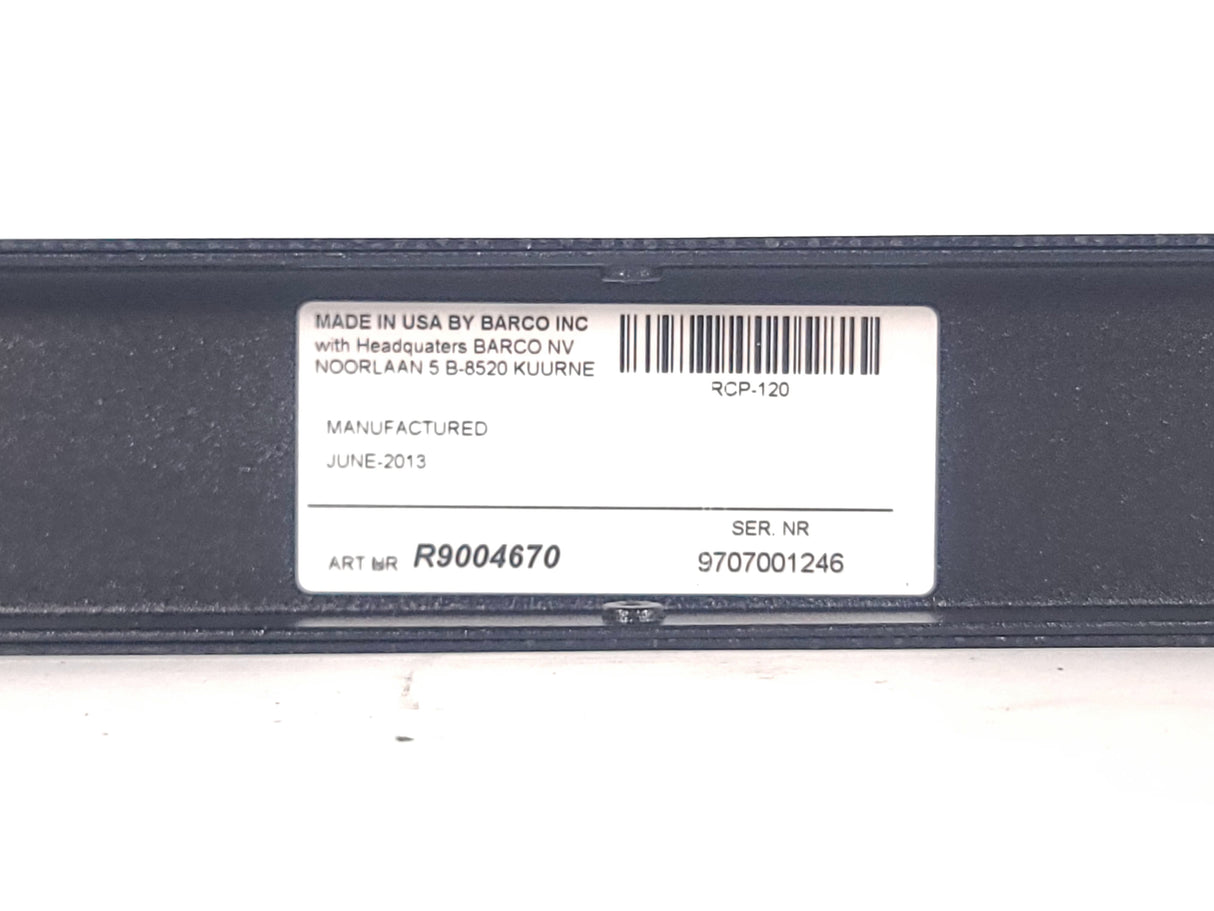 Barco RCP-120 Remote Control Panel